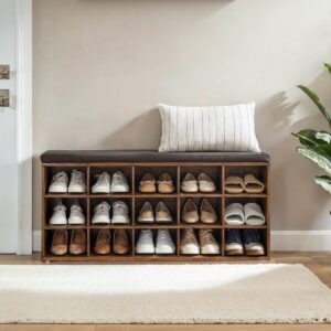 VASAGLE Shoe rack with seat