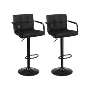 SONGMICS Bar Stool Black