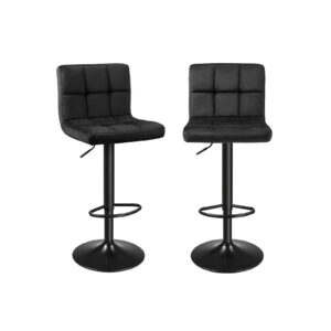 SONGMICS Bar Stool Black