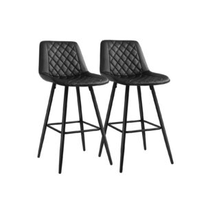 SONGMICS Bar Stool Black