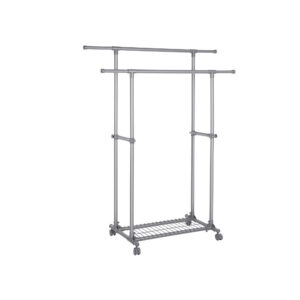 SONGMICS coat rack on casters, gray