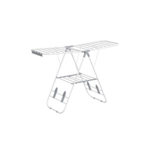 SONGMICS clothes dryer with steel wings, cloud white-dove gray