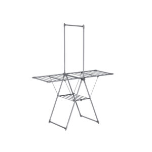 SONGMICS 2-tier clothes dryer with 2 wings, gray