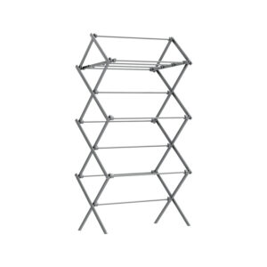 SONGMICS folding clothes dryer with steel frame, gray