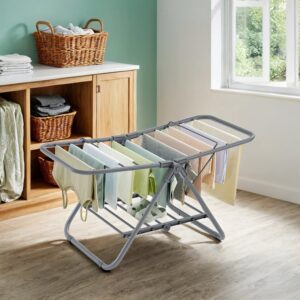 SONGMICS lille t?rrestativ, stativt?rrer med 2 vinger, sammenklappelig