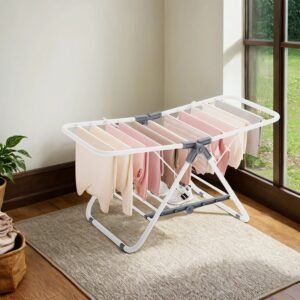 SONGMICS lille t?rrestativ, stativt?rrer med 2 vinger, sammenklappelig