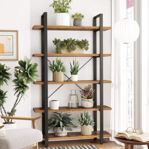 VASAGLE Sturdy standing shelf with 5 shelves