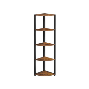 VASAGLE Teollisuustyylinen kulmahylly, 5 hyllyä