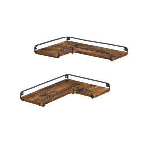 VASAGLE L-shaped corner shelf