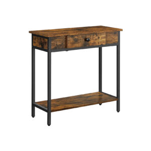 VASAGLE Teollisuustyylinen konsolipöytä laatikolla