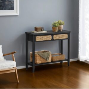 VASAGLE konsolbord med öppen hylla i boho-stil