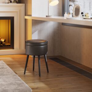 VASAGLE Stool, bench with storage, storage bench