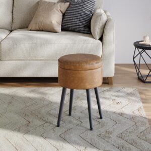 VASAGLE Stool, bench with storage, storage bench