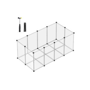 SONGMICS Frihegn med bundplader plast gr?