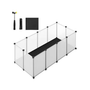 SONGMICS Bur til sm? dyr med bundplader 125 x 63 x 42 cm