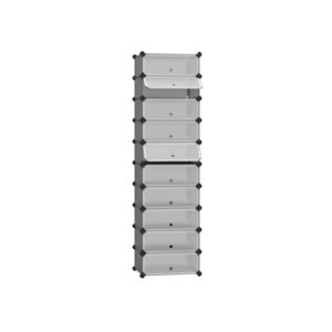 SONGMICS kenkähylly, muovi, harmaa