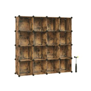 SONGMICS kenkähylly, pinottava, makuuhuoneeseen, vintage-ruskea