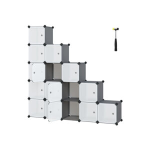 SONGMICS hyllsystem, set med 16 kuber