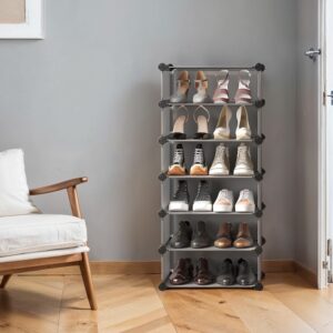 SONGMICS 10-tier shoe rack, plug-in rack, shelving system