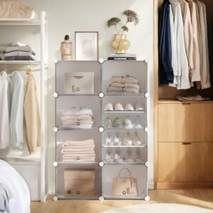 SONGMICS kenkähylly, kenkäkaappi 8 lokerolla, teräsrunko