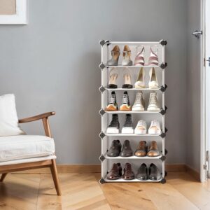 SONGMICS 10-tier shoe rack, plug-in rack, shelving system