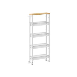 VASAGLE trolley with 5 shelves on casters 13 x 45.4 x 99.6 cm