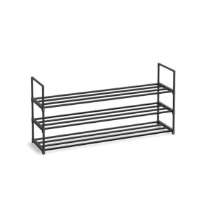 SONGMICS 3-tier metal shoe rack 30 x 116 x 55 cm stackable