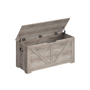 VASAGLE shoe bench with storage space 40 x 100 x 46 cm country style