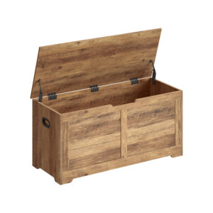 VASAGLE Shoe Bench with Storage Country Style Honey Brown