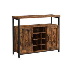 VASAGLE Sideboard vintage brown-black