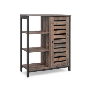 VASAGLE storage cabinet with 3 open shelves