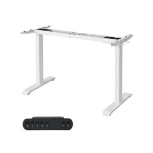 SONGMICS H?jdejusterbart skrivebord uden bordplade med dobbeltmotor