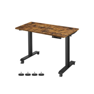 SONGMICS Elektrisk h?jdejusterbart skrivebord 60 x 120 cm