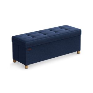 SONGMICS b?nk med opbevaringsplads 38 x 110 x 40 cm