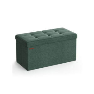 SONGMICS skammel med opbevaringsplads 38 x 76 x 38 cm vintage gr?n