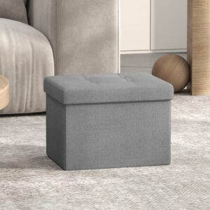 SONGMICS skammel, b?nk med opbevaringsplads, 31 x 41 cm