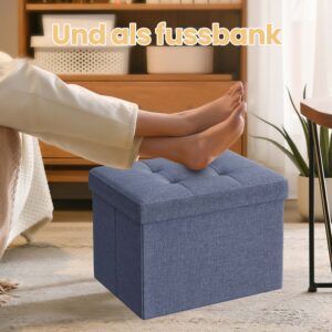 SONGMICS skammel, b?nk med opbevaringsplads, 31 x 41 cm