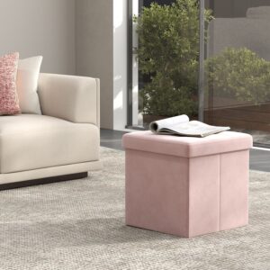 SONGMICS skammel med opbevaringsplads, lille fodskammel, b?nk