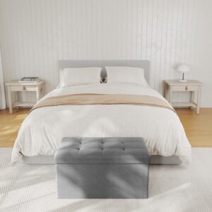 SONGMICS b?nk med opbevaringsplads, 38 x 76 x 38 cm, opbevaringsb?nk