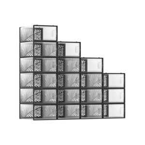 SONGMICS 18-delt s?t skokasser til sko op til st?rrelse 44