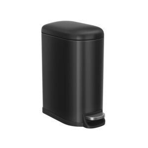 SONGMICS 10L bathroom trash can with steel lid