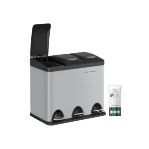 SONGMICS affaldsspand til k?kkenet 3 x 8 liter