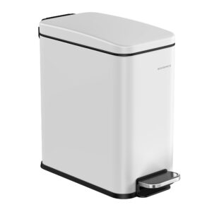 SONGMICS 10-liter cosmetic bin with white lid
