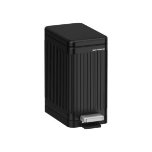 SONGMICS Cosmetic Bucket 10 Liters with Lid Ink Black