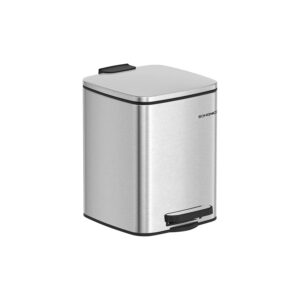 SONGMICS 6-liter cosmetic bin, metallic silver