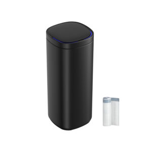 SONGMICS liiketunnistimella varustettu roskakori keittiöön, 50 l, musta