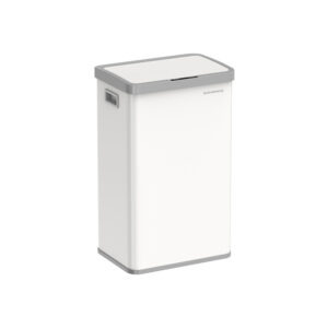 SONGMICS affaldsspand med bev?gelsessensor i st?l, skyhvid