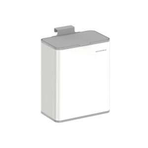 SONGMICS affaldsspand til oph?ngning 8 L med l?g, skyhvid