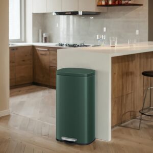 SONGMICS 30-liter trash can, waste bin, pedal trash can for the kitchen
