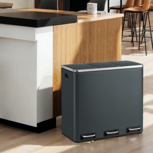 SONGMICS 3-osainen poljettava roskakori